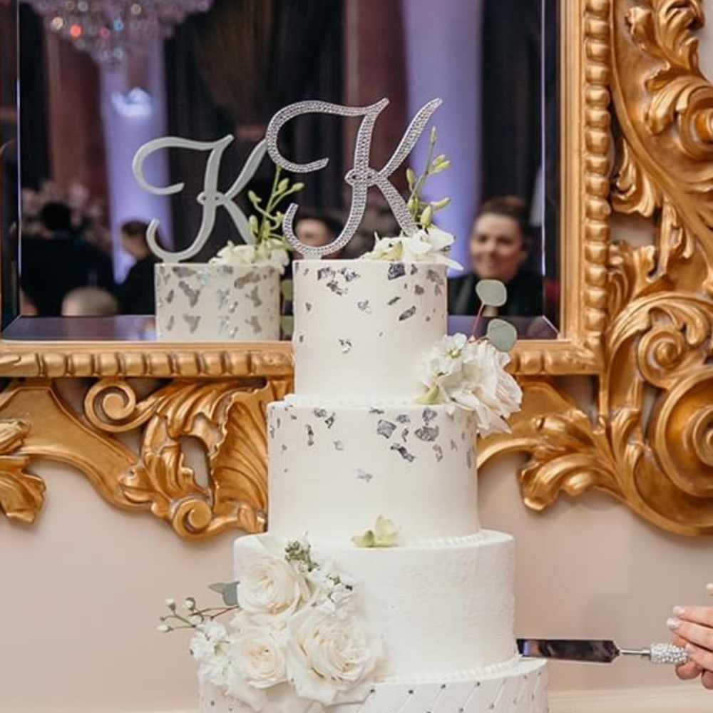 Wedding cake topper letter K